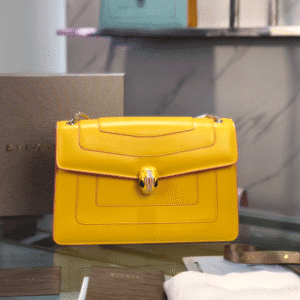 Bulgari Double-layer Snake Head Bag - Yellow 98959 | Sandra Bags