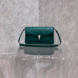 Bulgari Serpenti Forever East-West Small Shoulder Bag - Green 10419 | Sandra Bags