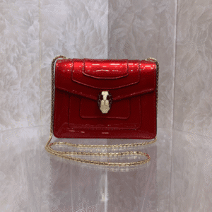 Bulgari Small Size Single Layer Single Chain Handbag - Red 76731 | Sandra Bags
