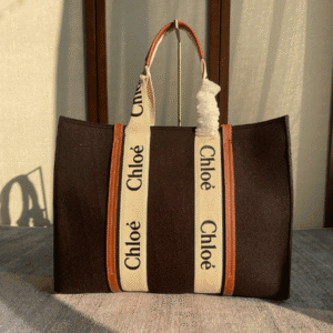 Chloe Woody Large Tote Bag - Brown 58280 | Sandra Bags