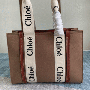 Chloe Woody Medium Tote Bag - Brown 52318 | Sandra Bags