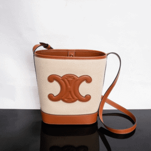 Celine Cuir Triomphe Small Smooth Cow Leather Bucket Bag 22117 | Sandra Bags