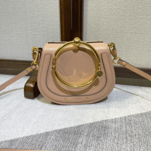 Chloe Small Nile Bracelet Minaudiere Handbag - Cream 40535 | Sandra Bags