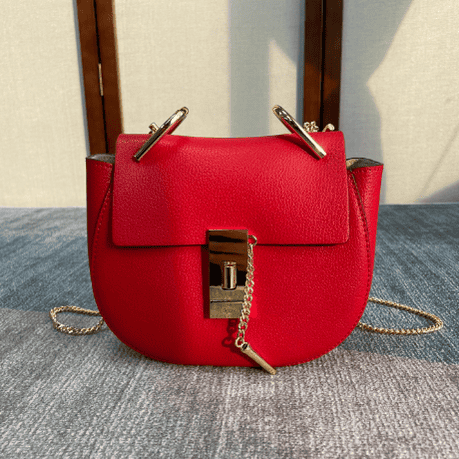 Chloe Mini Drew Piggy Bag - Red 87818 | Sandra Bags