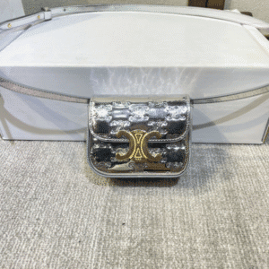 Celine Mini Headphone Bag - Silver 72953 | Sandra Bags