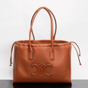 Celine Cabas Triomphe Tote Drawstring Bag - Orange 47369 | Sandra Bags