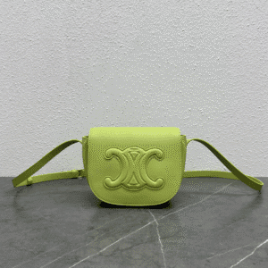 Celine Folco Saddle Bag - Green 30279 | Sandra Bags