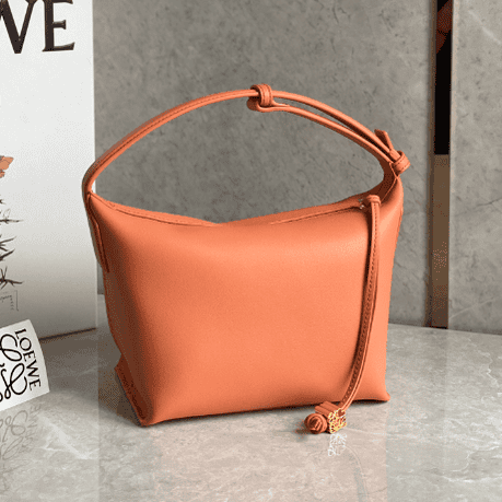 Celine Napa Lunch Box Bag - Peach 44140 | Sandra Bags