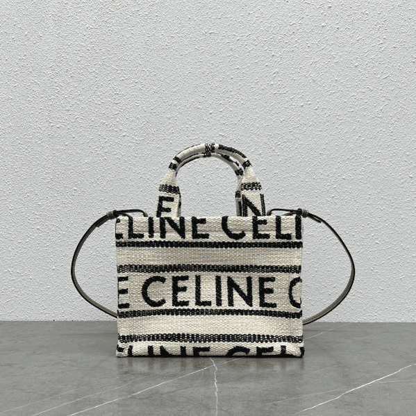 Celine Large Gap Stripes Tote Bag - Black 87947 | Sandra Bags