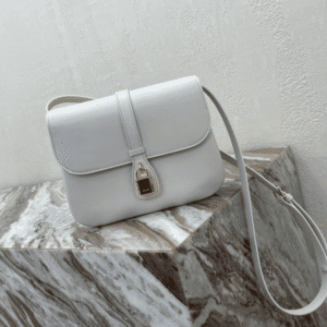 Celine Tabou Medium Smooth Cow Leather Handbag - White 78291 | Sandra Bags