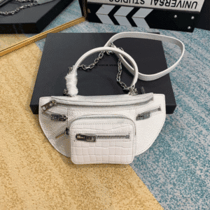 Alexander Wang Crocodile Pattern Handbag - White 68447 | Sandra Bags