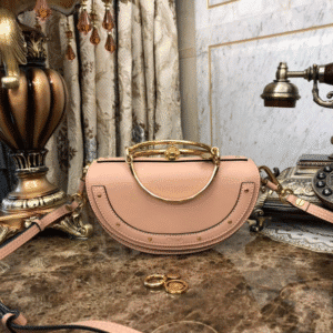 Chloe Large Ring Design Nile Handbag - Cream 72983 | Sandra Bags