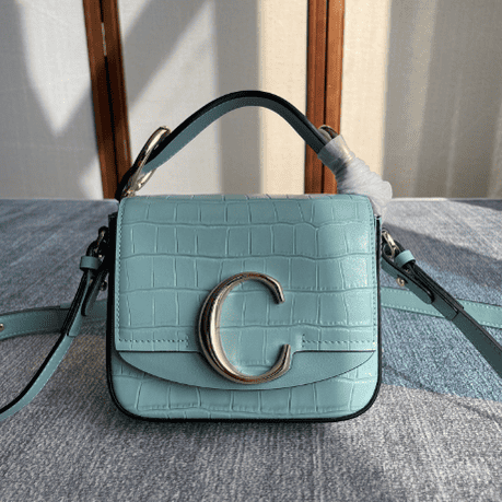 Chloe C Bag Crossbody Bag - Blue 90340 | Sandra Bags