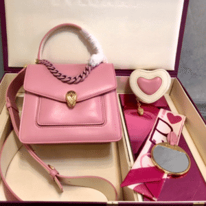 Bulgari Maxi Chain Small Handbag - Pink 63855 | Sandra Bags