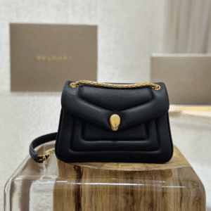 Bulgari Serpenti Reverse Small Shoulder Bag - Black 97784 | Sandra Bags