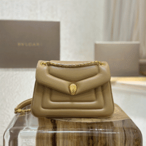 Bulgari Serpenti Reverse Small Shoulder Bag - Brown 25124 | Sandra Bags