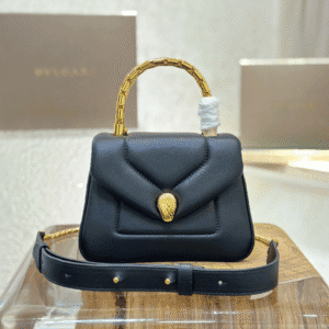 Bulgari Serpenti Reverse Mini Shoulder Bag - Black 45302 | Sandra Bags