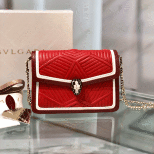 Bulgari Serpenti Forever Snake-Shaped Handbag - Red 91430 | Sandra Bags