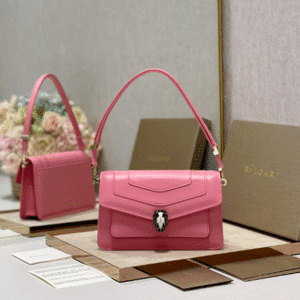 Bulgari Serpenti Forever East-west Series Small Shoulder Bag - Pink 24482 | Sandra Bags
