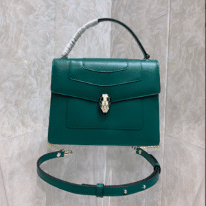 Bulgari Snake Head Large HandBag - Green 26304 | Sandra Bags