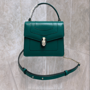 Bulgari Snake Head Small HandBag - Green 51088 | Sandra Bags