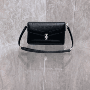 Bulgari Serpenti Forever East-West Small Shoulder Bag - Black 69147 | Sandra Bags