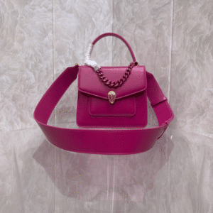 Bulgari Maxi Chain Magenta Spinel Purple Lambskin Bag 11916 | Sandra Bags