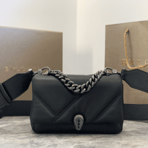 Bulgari Serpenti Cabochon Small Handbag – Black 35258 | Sandra Bags