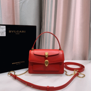 Bulgari Enamel Snake Eyes WangxBvlgar Handbag - Red 32266 | Sandra Bags