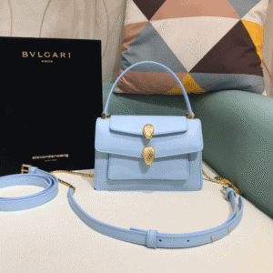 Bulgari Enamel Snake Eyes WangxBvlgar Handbag - Blue 48886 | Sandra Bags