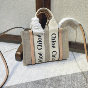 Chloe Woody Mini Shoulder Strap Tote Bag - Cream 39272 | Sandra Bags