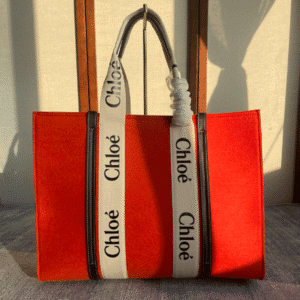 Chloe Woody Large Tote Bag - Red 87752 | Sandra Bags