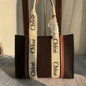 Chloe Woody Medium Tote Bag - Brown 77875 | Sandra Bags