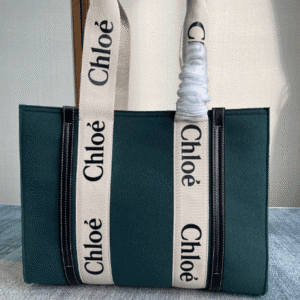 Chloe Woody Medium Tote Bag - Green 54044 | Sandra Bags