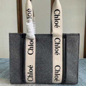 Chloe Woody Medium Tote Bag - Gray 57653 | Sandra Bags