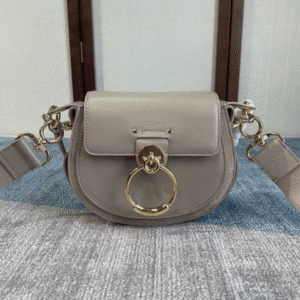 Chloe Tess Saddle Crossbody HandBag - Gray 36267 | Sandra Bags