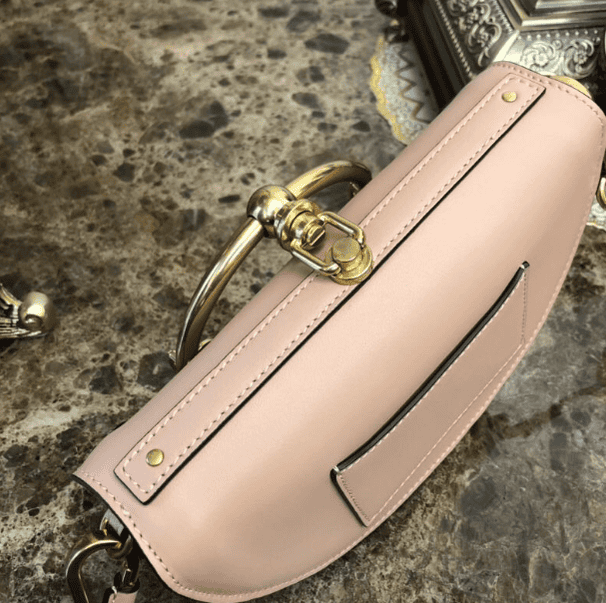 Chloe Large Ring Design Nile Handbag - Cream 72983 | Sandra Bags - Image 4