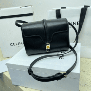 Celine Mini Soft16 Handbag - Black 73926 | Sandra Bags