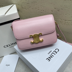 Celine Teen Triomphe Calfskin Handbag - Pink 13054 | Sandra Bags