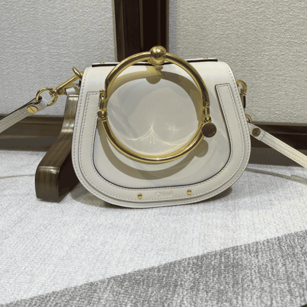 Chloe Small Nile Bracelet Minaudiere Handbag - Brown 57466 | Sandra Bags