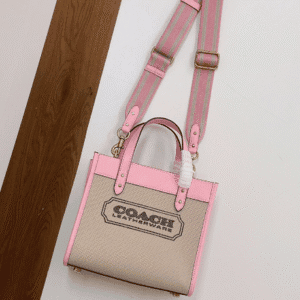 Coach Canvas Field Tote Bag - Pink 70892 | Sandra Bags