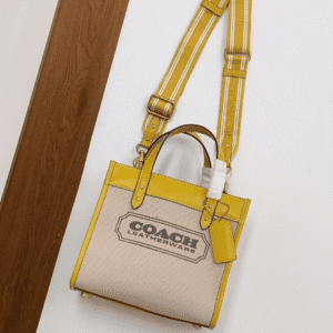 Coach Canvas Field Tote Bag - Yellow 56927 | Sandra Bags