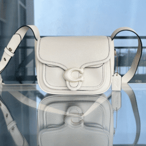Coach Tabby 19 Leather Messenger Bag - White 39011 | Sandra Bags