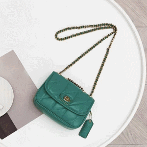 Coach Pillow Madison First-layer Armpit Crossbody Women's Bag - Green 52661 | Sandra Bags