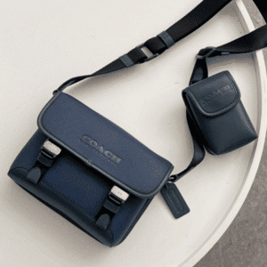 Coach League Men's Flip Coin Two-in-one Crossbody Bag - Blue 72069 | Sandra Bags