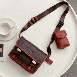 Coach League Men's Flip Coin Two-in-one Crossbody Bag - Brown 71835 | Sandra Bags