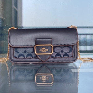 Coach Chambray's New Baguette Chain Bag - Dark Blue 71013 | Sandra Bags