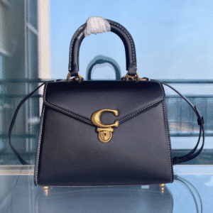 Coach Studio Sammy Handle Crossbody Handbag - Black 49505 | Sandra Bags