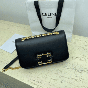 Celine Arc De Triomphe Chain Bag - Black 98345 | Sandra Bags