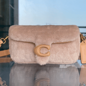 Coach Shearing Tabby Large Furry Little Cutie Handbag - Brown 11479 | Sandra Bags